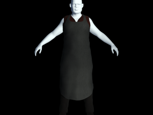 fantasy tavern butcher basic - fantasy clothing 3D 모델