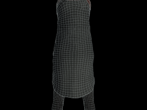 fantasy tavern butcher basic - fantasy clothing 3D 모델