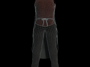 fantasy tavern butcher basic - fantasy clothing 3D 모델