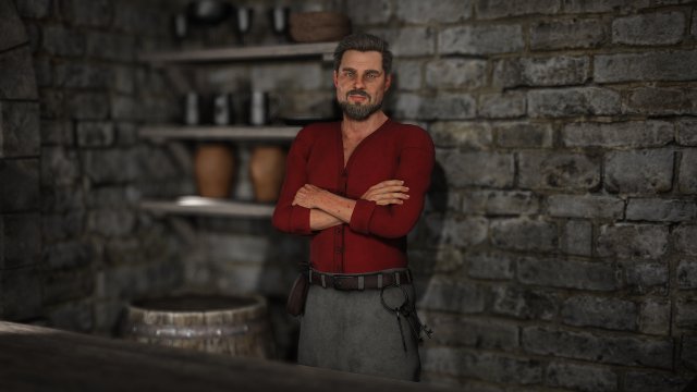 fantasy tavern innkeeper - fantasy clothing Modèle 3D .c4d .max .obj .3ds .fbx .stl .blend 