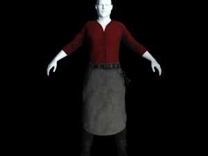 fantasy tavern innkeeper - fantasy clothing Modèle 3D