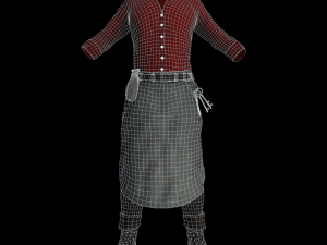 fantasy tavern innkeeper - fantasy clothing Modèle 3D