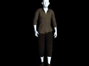 fantasy tavern stable boy - fantasy clothing 3D Model
