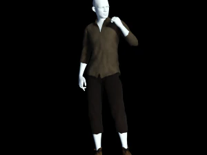 fantasy tavern stable boy - fantasy clothing 3D Model