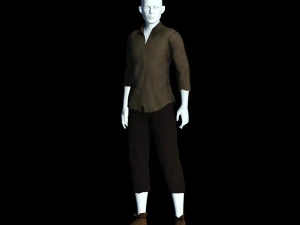 fantasy tavern stable boy - fantasy clothing 3D Model