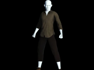 fantasy tavern stable boy - fantasy clothing 3D Model