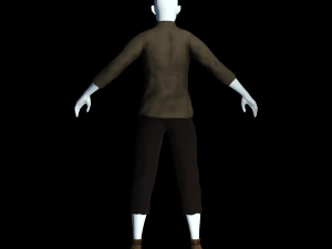 fantasy tavern stable boy - fantasy clothing 3D Model