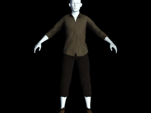fantasy tavern stable boy - fantasy clothing 3D Model