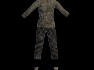 fantasy tavern stable boy - fantasy clothing Modèle 3D