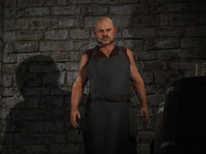 fantasy tavern butcher - fantasy clothing 3D Model