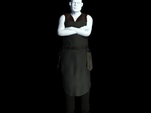 fantasy tavern butcher - fantasy clothing Modelo 3D