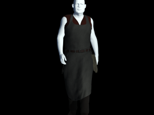 fantasy tavern butcher - fantasy clothing Modelo 3D