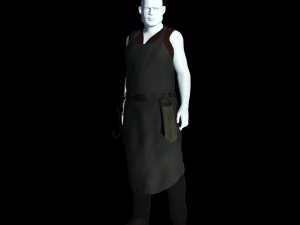 fantasy tavern butcher - fantasy clothing Modelo 3D