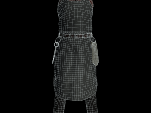 fantasy tavern butcher - fantasy clothing Modelo 3D