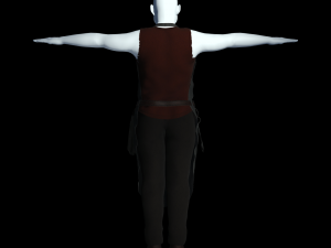 fantasy tavern butcher - fantasy clothing Modelo 3D