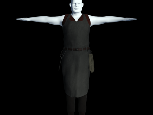 fantasy tavern butcher - fantasy clothing Modelo 3D