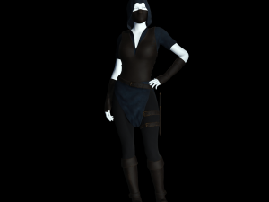 the rogue - fantasy style armor Modèle 3D