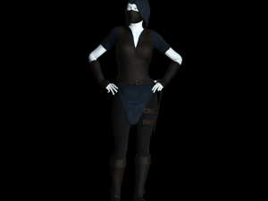 the rogue - fantasy style armor Modèle 3D