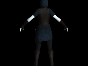 the rogue - fantasy style armor Modèle 3D