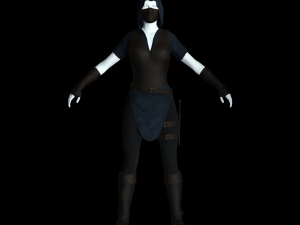 the rogue - fantasy style armor Modèle 3D