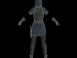o ladino - armadura estilo fantasia Modelo 3D
