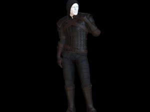 The adventurer leather armor Modello 3D