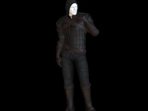 The adventurer leather armor 3D Model