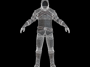 The adventurer leather armor Modello 3D