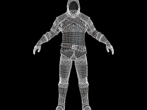 The adventurer leather armor 3D Model