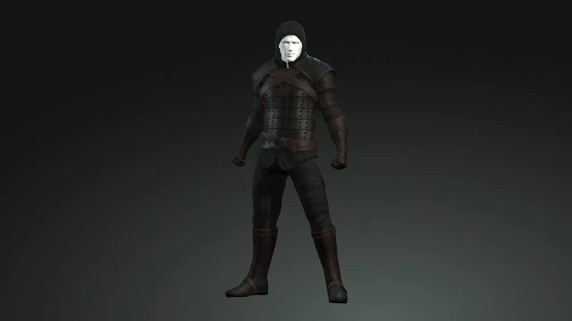 The adventurer leather armor 3D Model .c4d .max .obj .3ds .fbx .stl .blend 