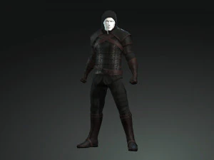 冒険者の皮鎧 3Dモデル