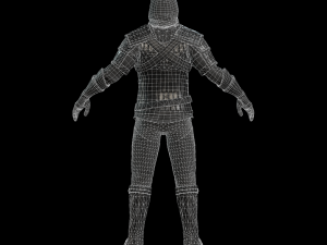 The adventurer leather armor light 3D Model