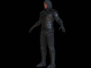 The adventurer leather armor light 3D Model