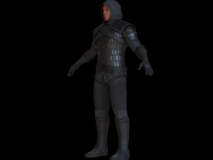 The adventurer leather armor light 3D Model