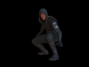 The adventurer leather armor light 3D Model