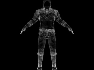 The adventurer leather armor light 3D Model