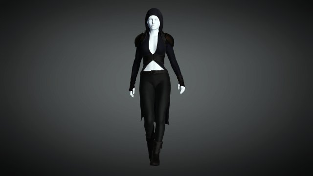 The sorceress - fantasy style armor 3D Model .c4d .max .obj .3ds .fbx .stl .blend 