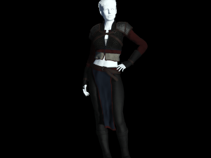 The adventuress - fantasy style armor 3D मॉडल