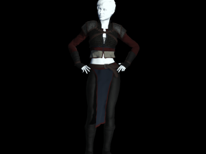 The adventuress - fantasy style armor 3D मॉडल