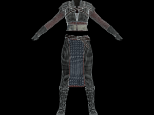 The adventuress - fantasy style armor 3D मॉडल