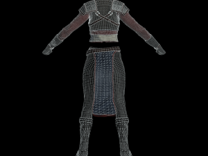 The adventuress - fantasy style armor 3D मॉडल