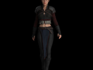 The adventuress - fantasy style armor 3D मॉडल