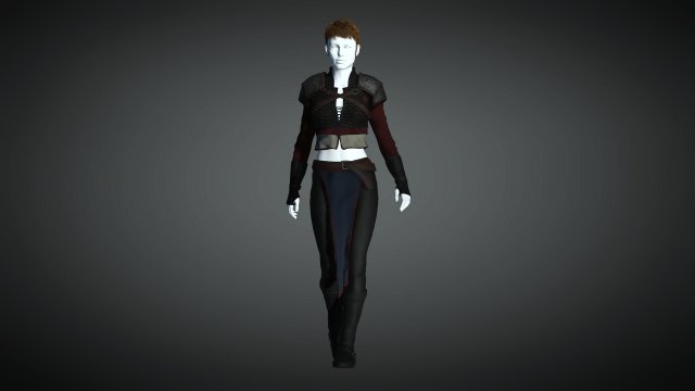 The adventuress - fantasy style armor 3D मॉडल .c4d .max .obj .3ds .fbx .stl .blend 
