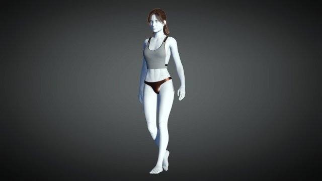 cyberpunk - dreamer underwear set a 3D Model .c4d .max .obj .3ds .fbx .stl .blend 