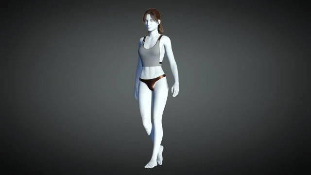 cyberpunk - conjunto de roupas &iacute;ntimas sonhadoras Modelo 3D .c4d .max .obj .3ds .fbx .stl .blend 