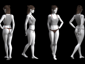 cyberpunk - dreamer underwear set a 3D Model