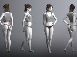 cyberpunk - dreamer underwear set a 3D Model