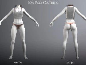 cyberpunk - conjunto de roupas &iacute;ntimas sonhadoras Modelo 3D