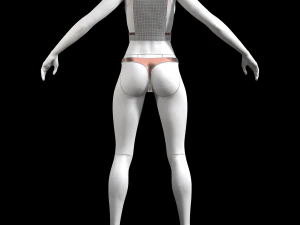 cyberpunk - conjunto de roupas &iacute;ntimas sonhadoras Modelo 3D