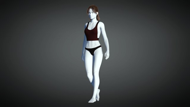 cyberpunk - dreamer underwear set c 3D Model .c4d .max .obj .3ds .fbx .stl .blend 